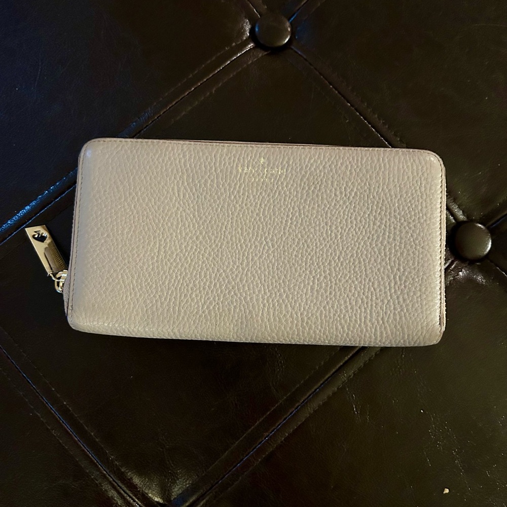 Kate Spade Large Beige Leather Wallet